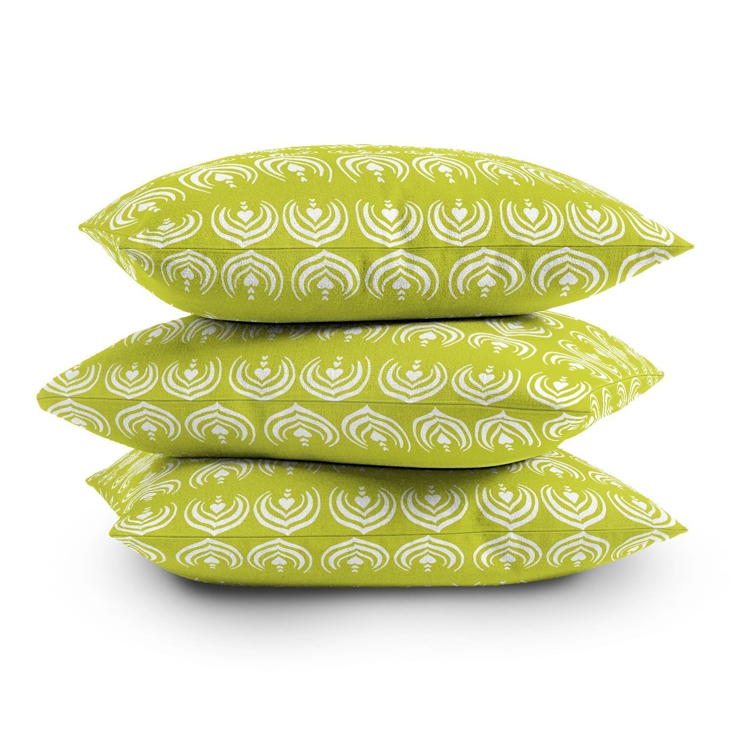Design by Spark Matcha Latte Art Outdoor Throw Pillow