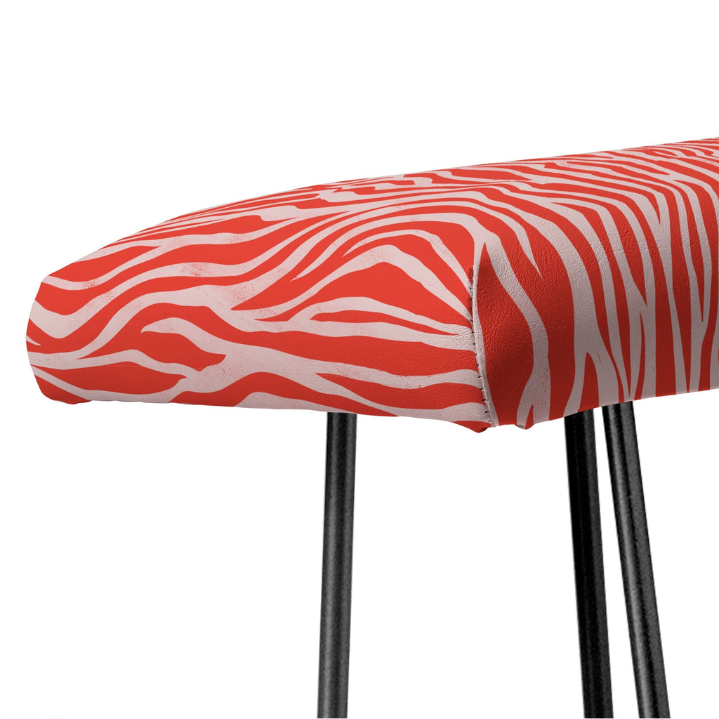 Avenie BR Red Zebra Stripe Bench