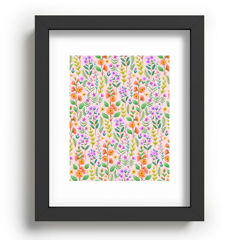 Pimlada Phuapradit Ditsy Spring Floral Recessed Framing Rectangle