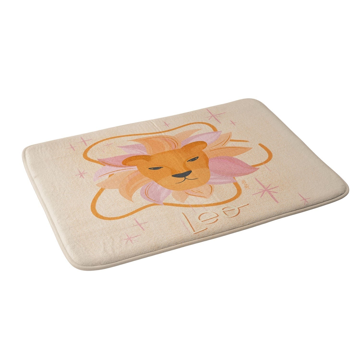 Little Om Zodiac Signs Leo Memory Foam Bath Mat