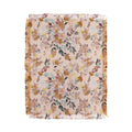 Ninola Design Botanic Retreat Floral Oleander Whimsical Soft Pink Throw Blanket