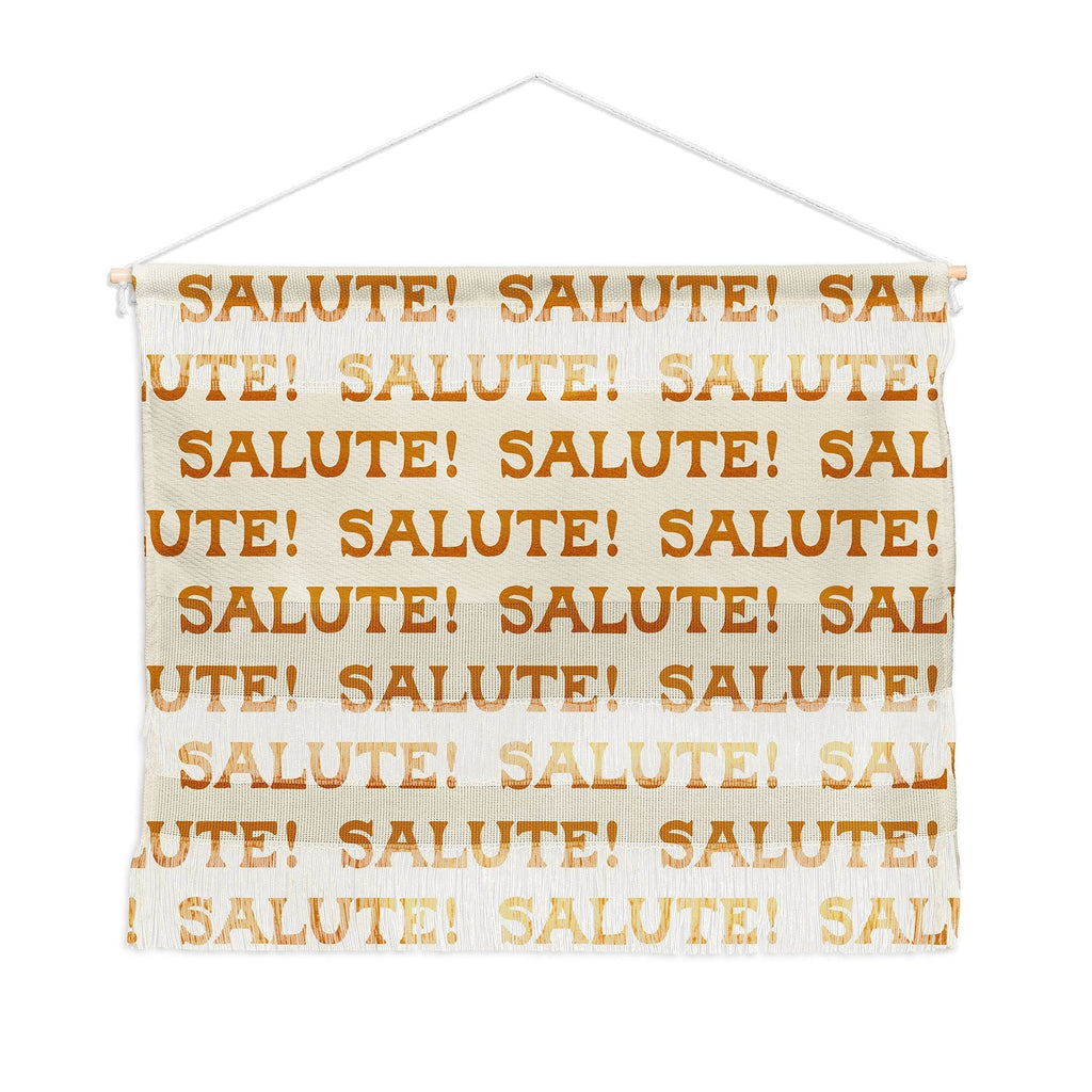 Jessica Molina Salute Gold Pattern on Cream Wall Hanging Landscape