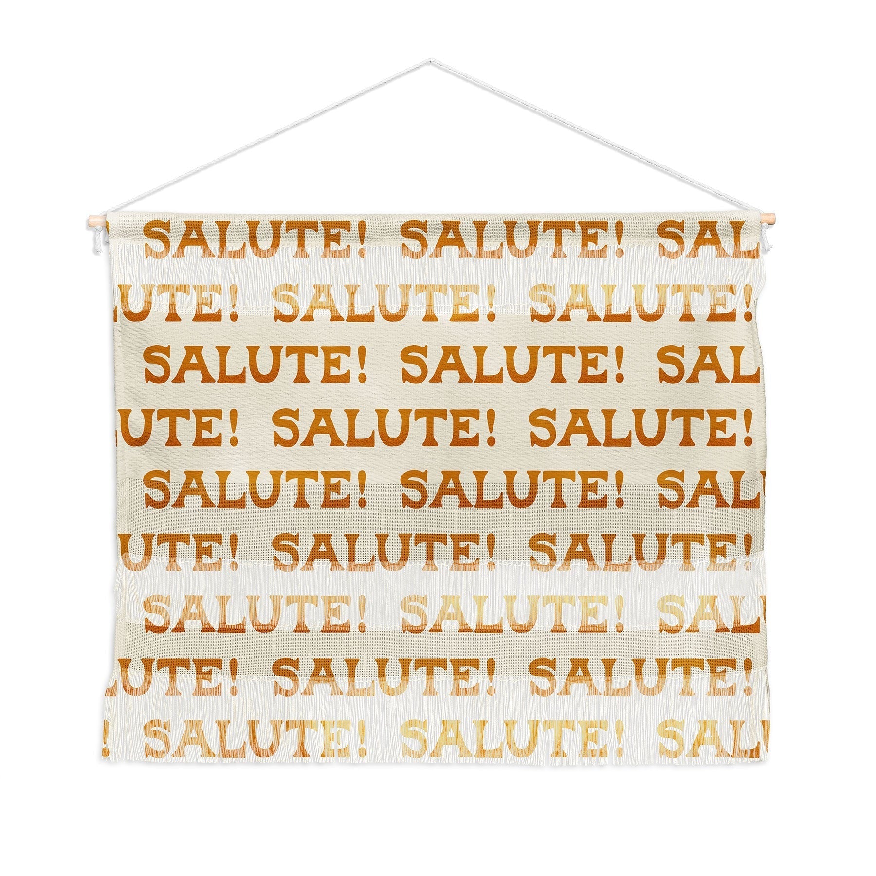 Jessica Molina Salute Gold Pattern on Cream Wall Hanging Landscape