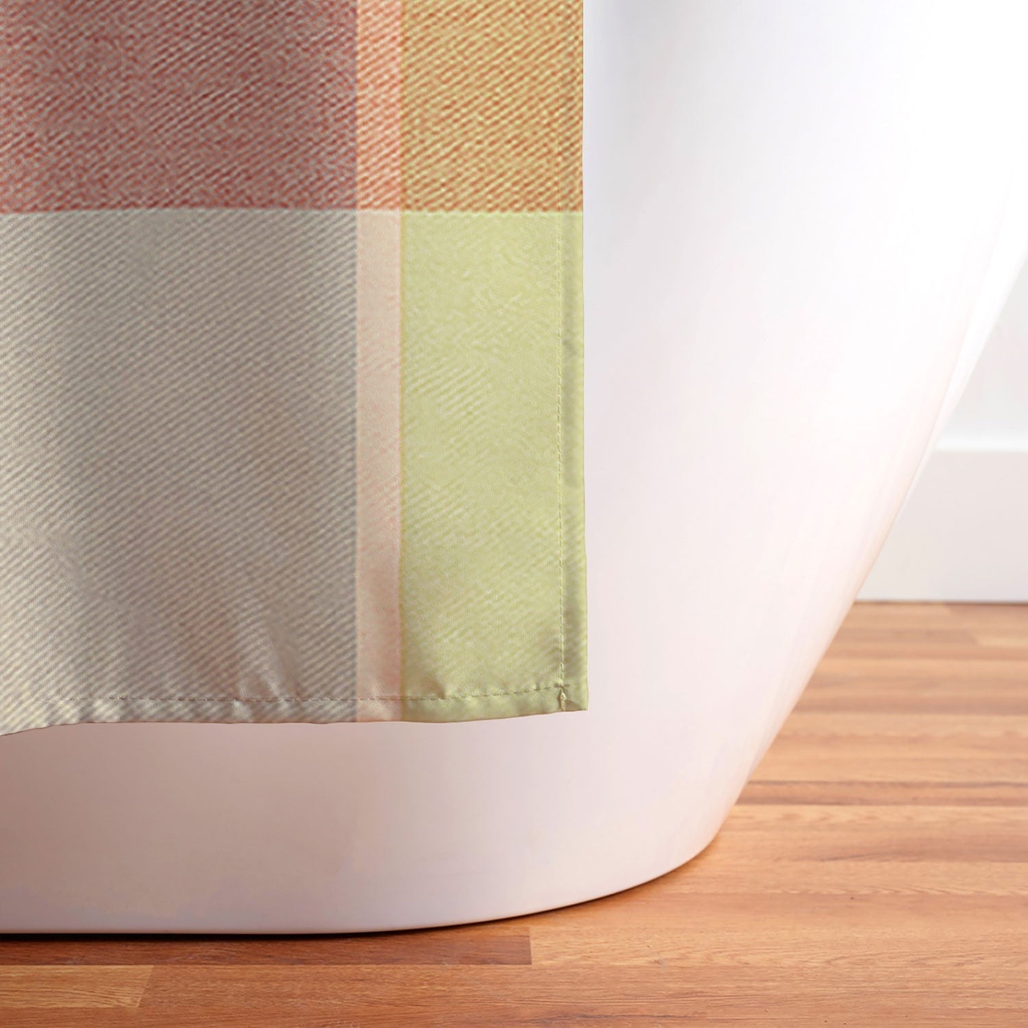 Marta Barragan Camarasa Retro Picnic Plaid Warm Tones Shower Curtain