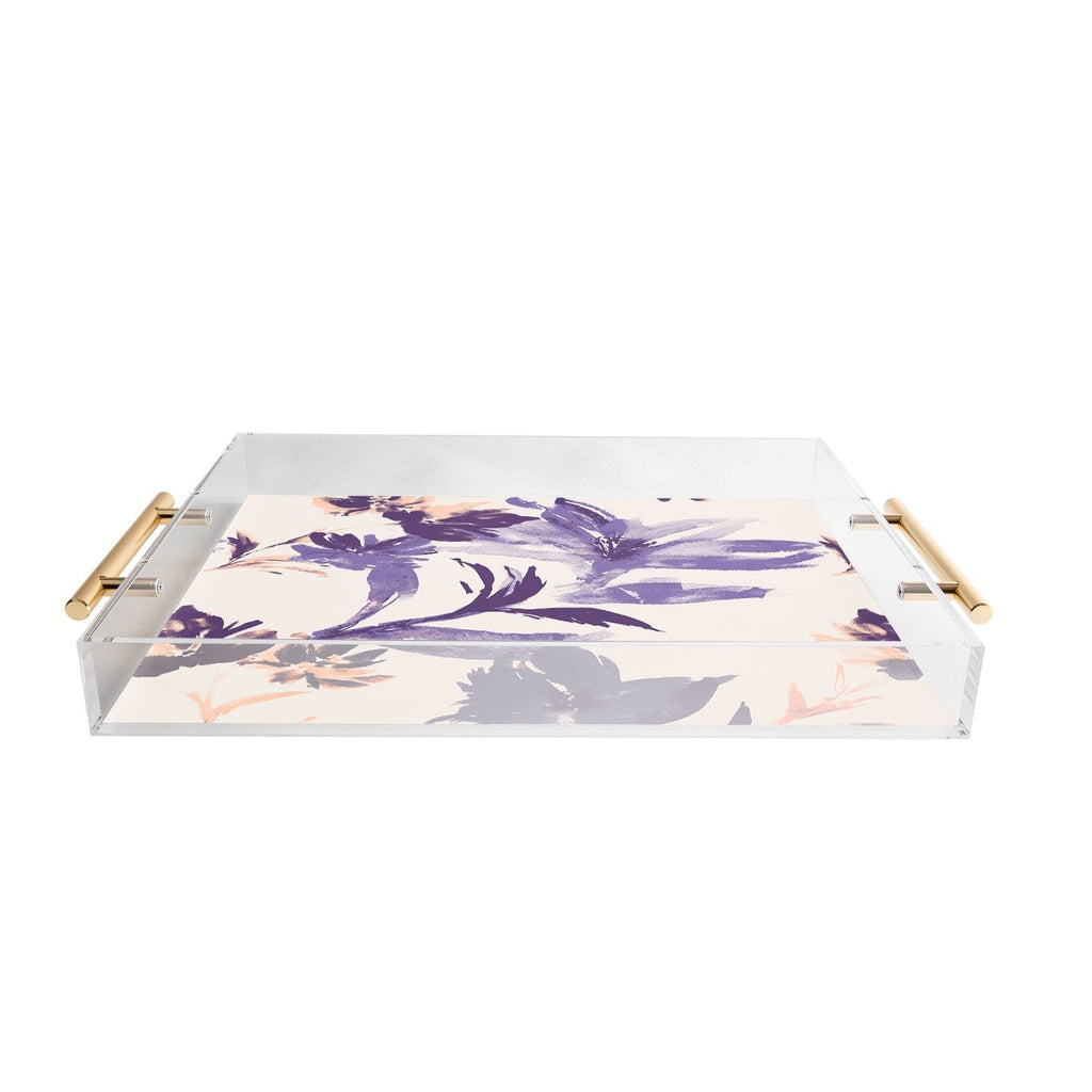 Gabriela Fuente Emma Classic Floral Acrylic Tray