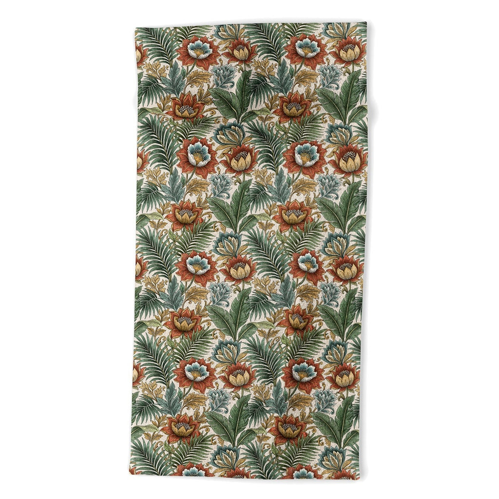 Marta Barragan Camarasa Retro Jungle Garden Beach Towel
