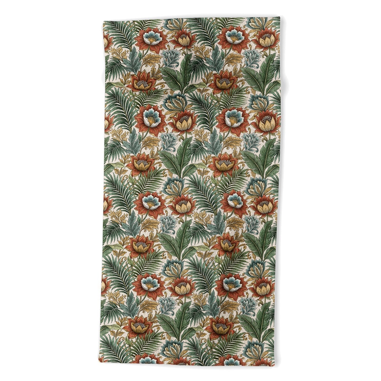 Marta Barragan Camarasa Retro Jungle Garden Beach Towel
