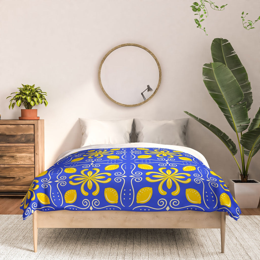 Design by Spark Dolce Vita Lemon Tile Comforter