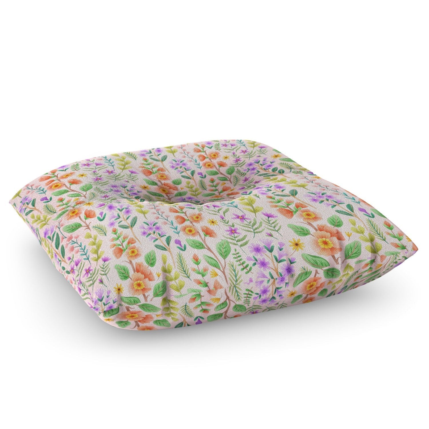Pimlada Phuapradit Ditsy Spring Floral Floor Pillow Square