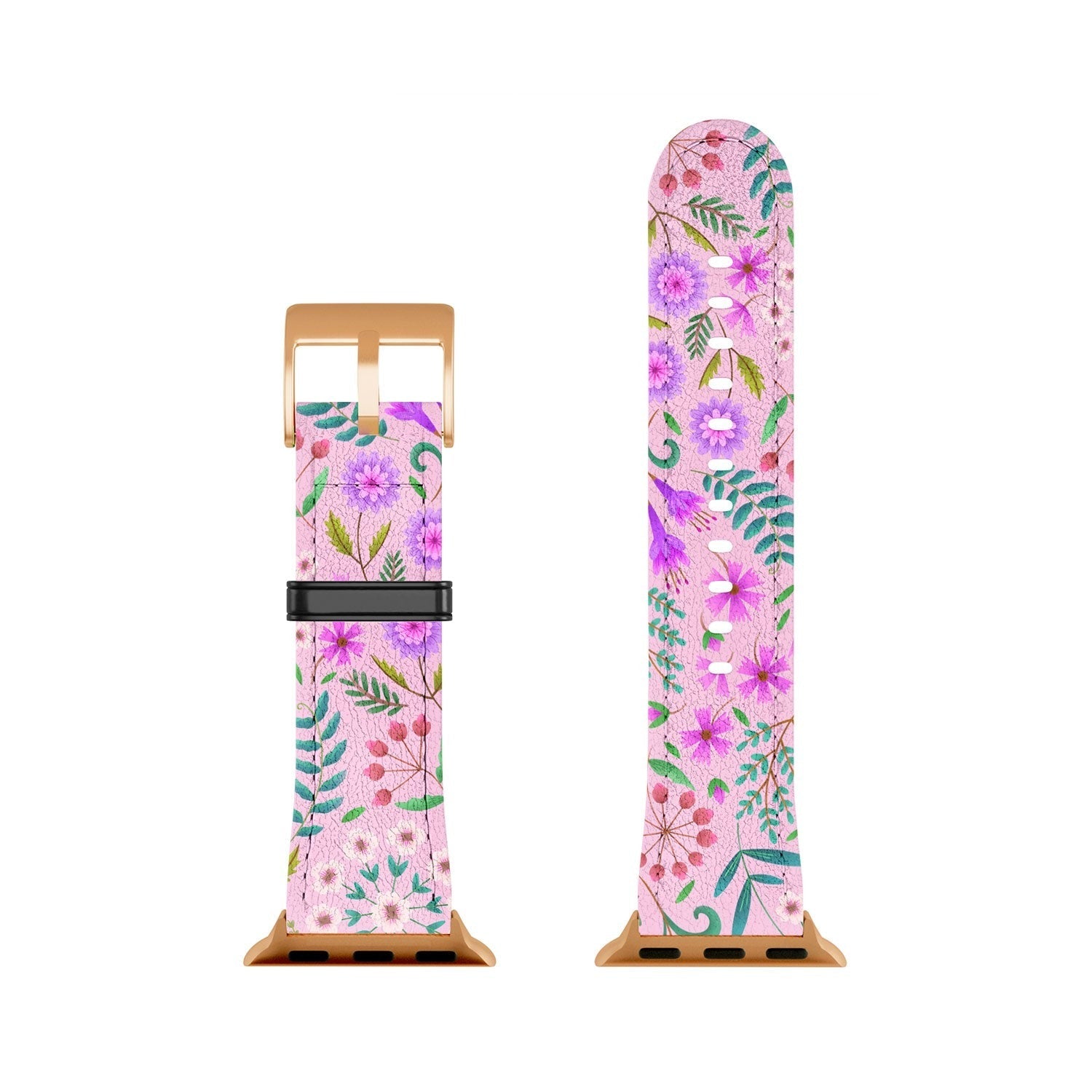 Pimlada Phuapradit Ditsy Purple Floral Half Drop Apple Watch Band