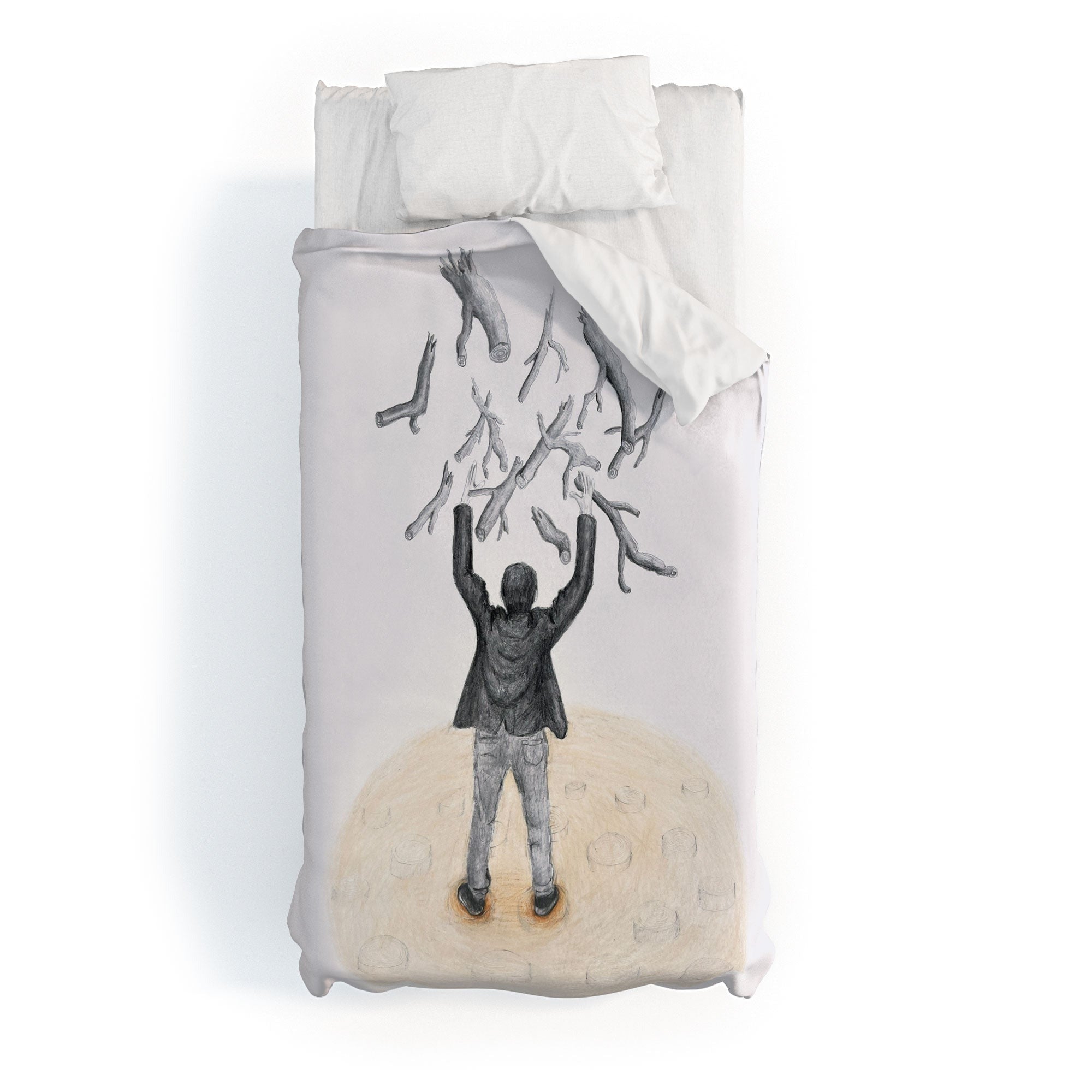 Coco de Paris Wood in the sky Duvet Cover
