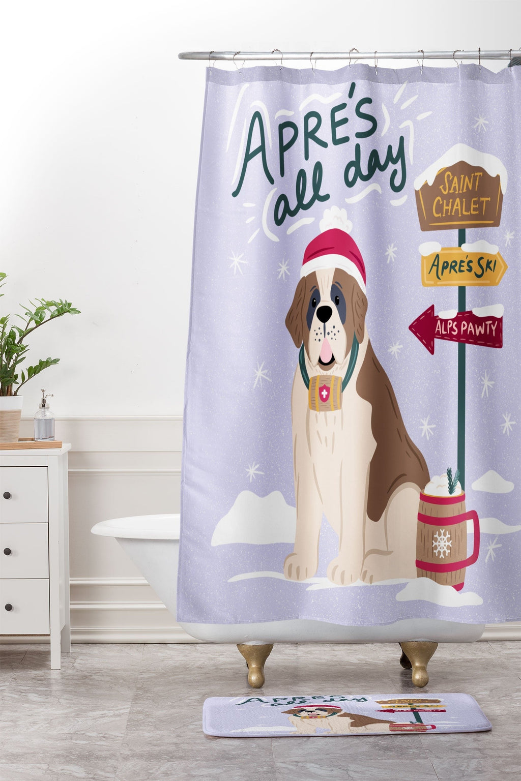 Design by Spark St Bernard Apres All Day Memory Foam Bath Mat
