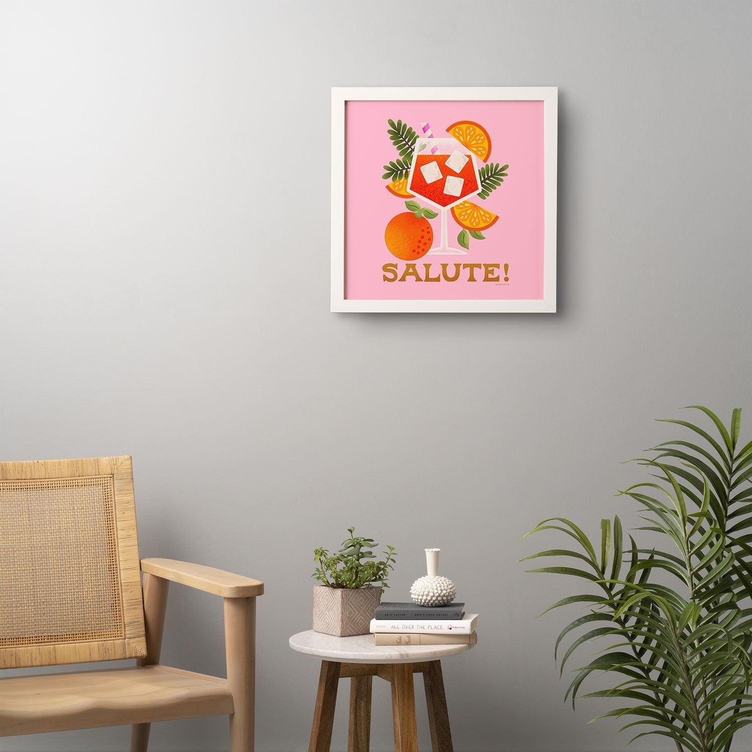 Jessica Molina Orange Spritz Framed Wall Art