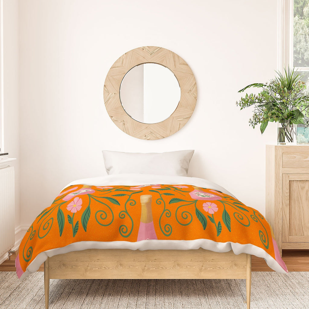 Design by Spark Rose Bubbly And Florals Duvet Cover
