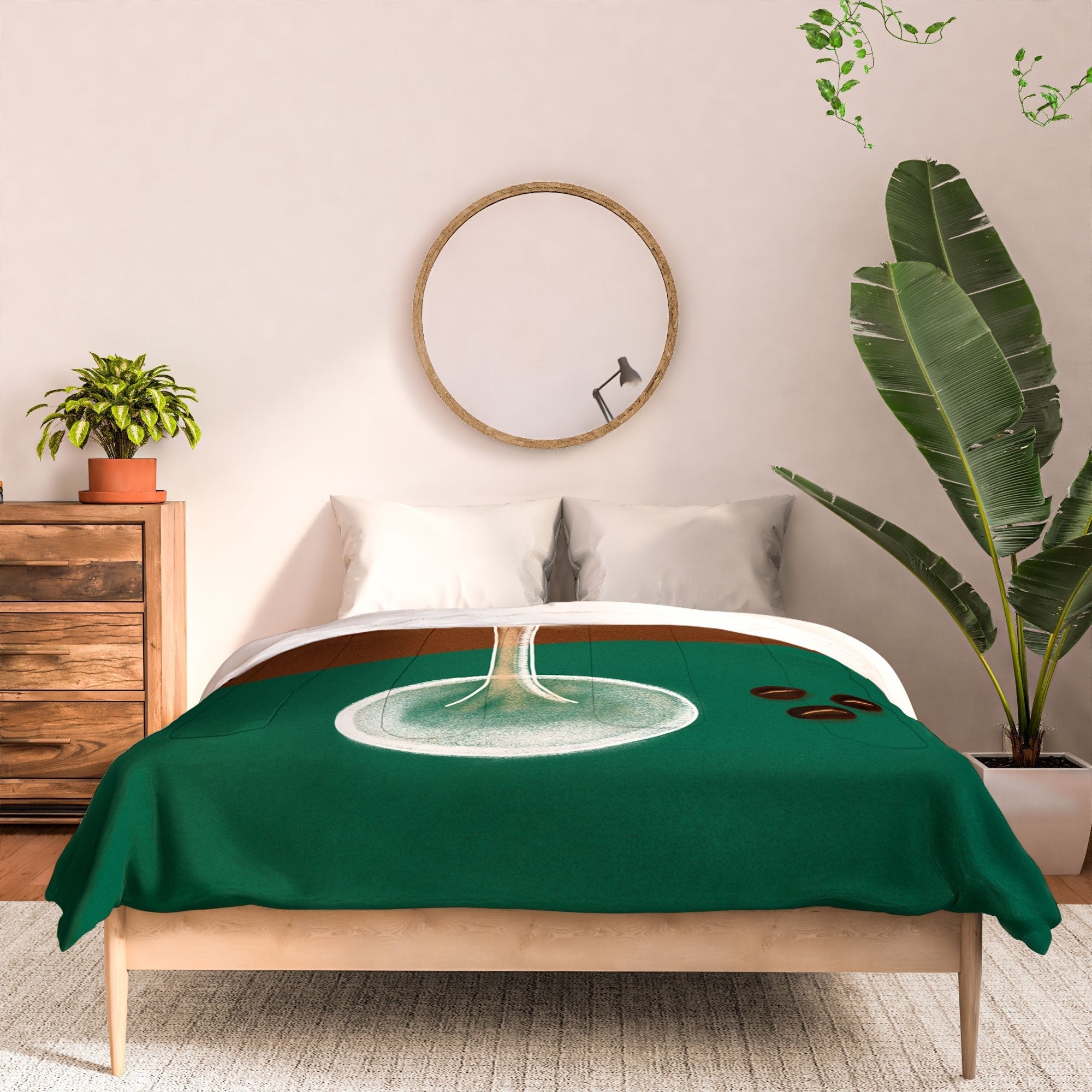 Design by Spark Expresso Martini Coffee Beans Comforter
