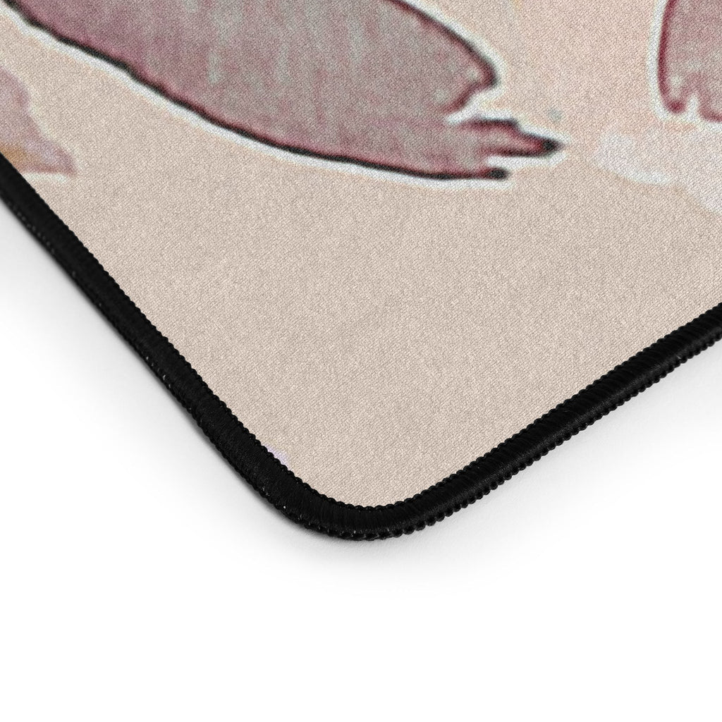 Ninola Design Botanic Retreat Floral Oleander Whimsical Soft Pink Desk Mat