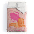 Little Om Zodiac Sign Aquarius Comforter