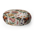 Marta Barragan Camarasa Hand Painted Peony Florals Floor Pillow Round