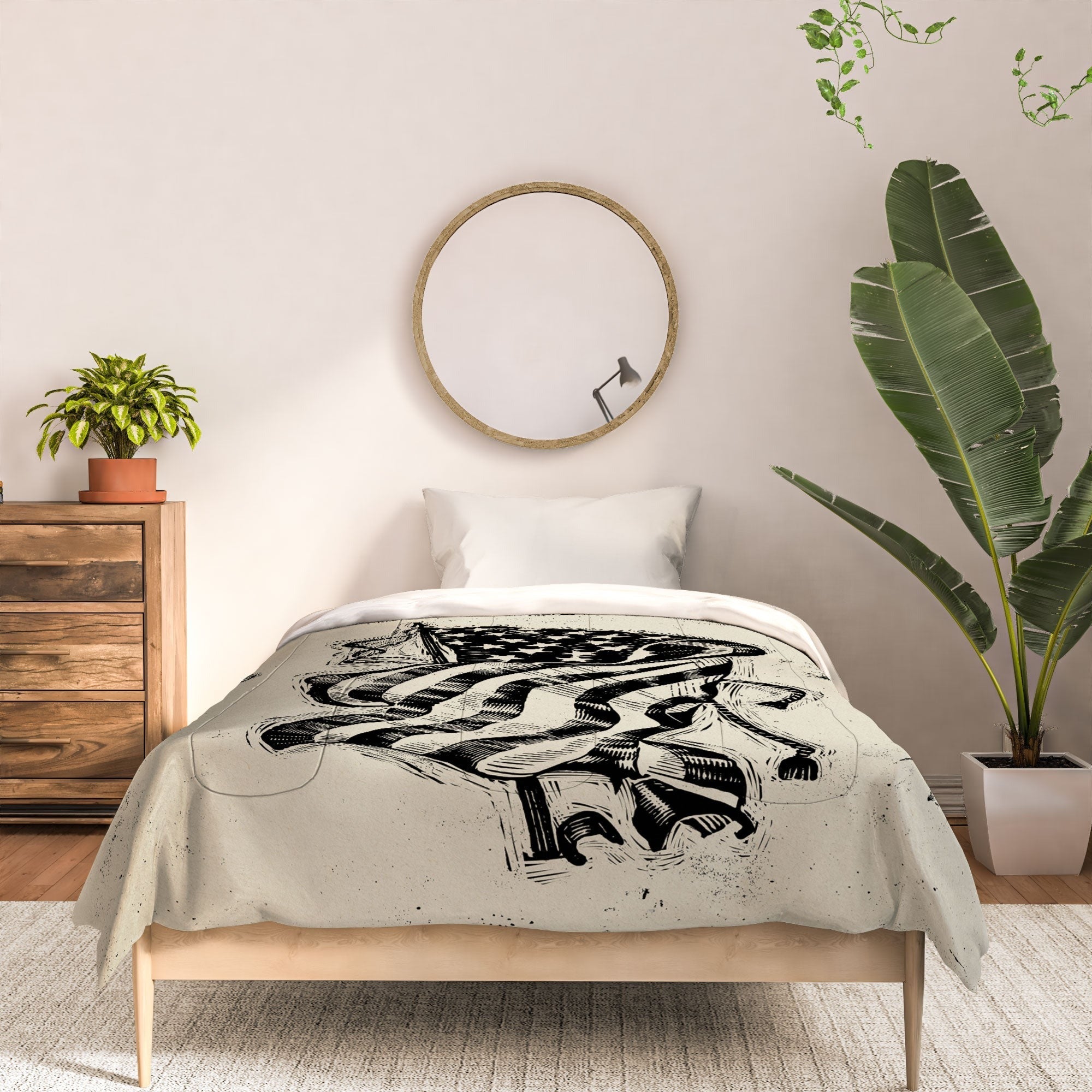 DENY Designs Let Freedom Ring Block Comforter