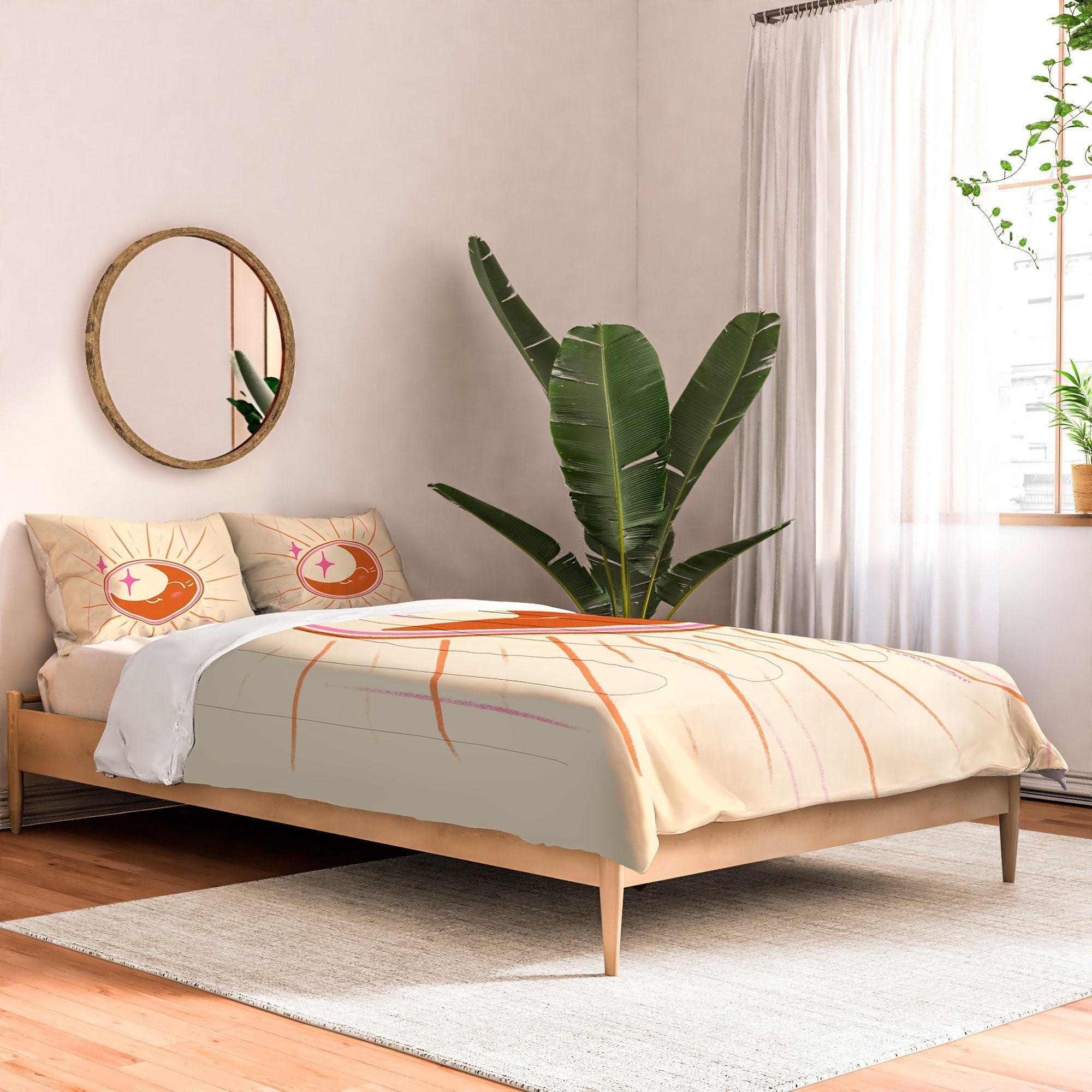 Little Om Celestial Moon cream Comforter