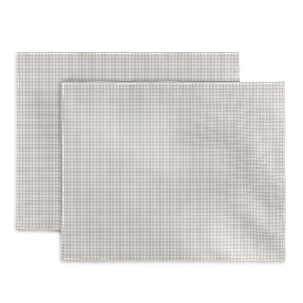 Colour Poems Gingham Plaid Pattern Cloud White Placemat
