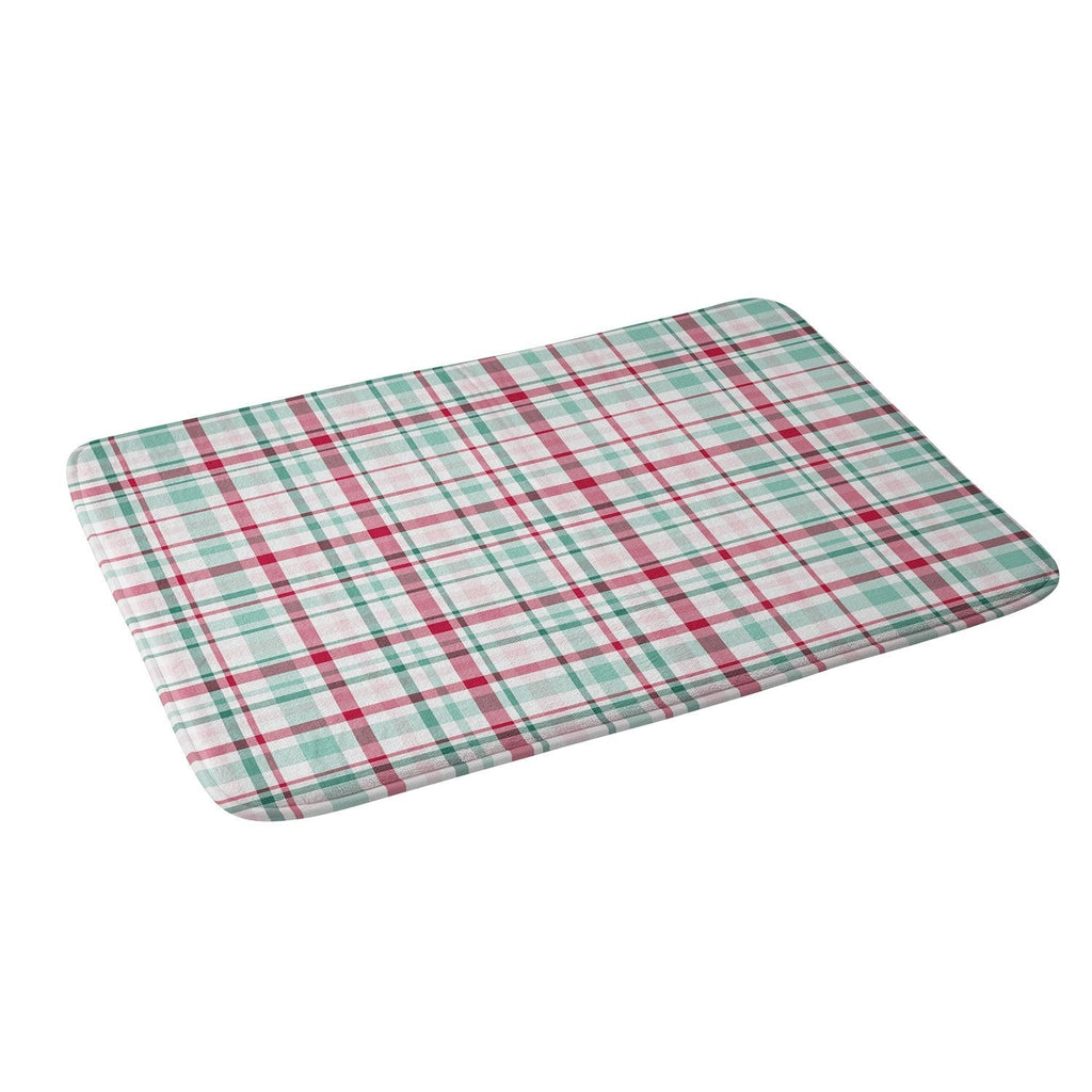 Lisa Argyropoulos Merry Vintage Plaid Memory Foam Bath Mat