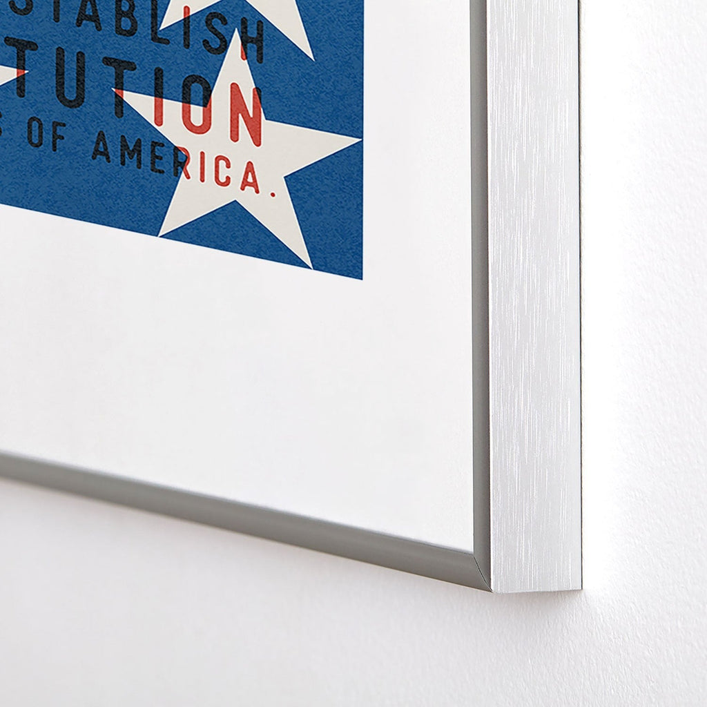 DENY Designs Starred Preamble Metal Framed Art Print