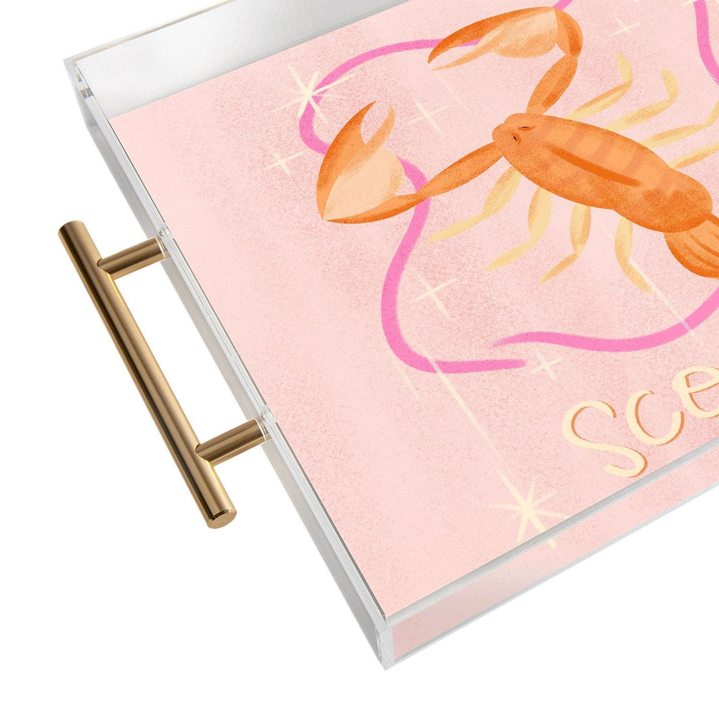 Little Om Zodiac Sign Scorpio Acrylic Tray