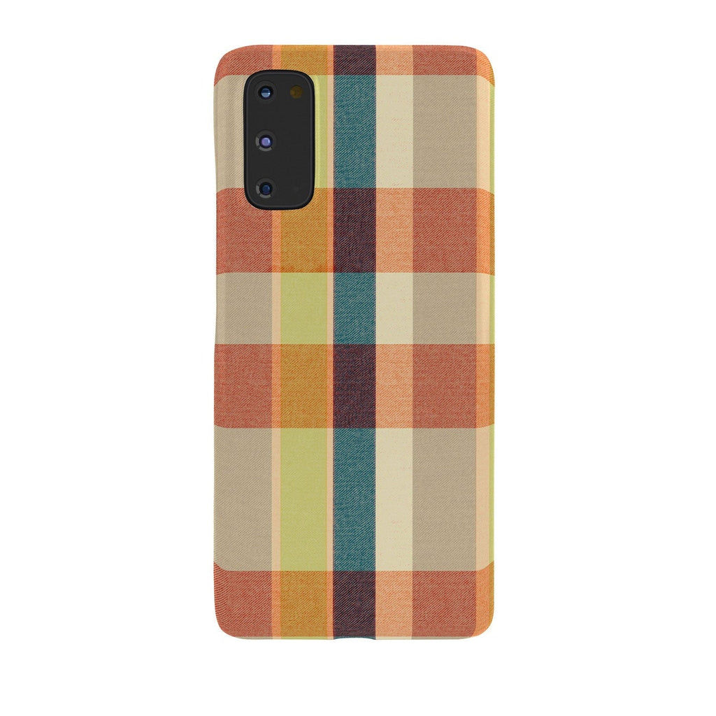 Marta Barragan Camarasa Retro Picnic Plaid Warm Tones Phone Case