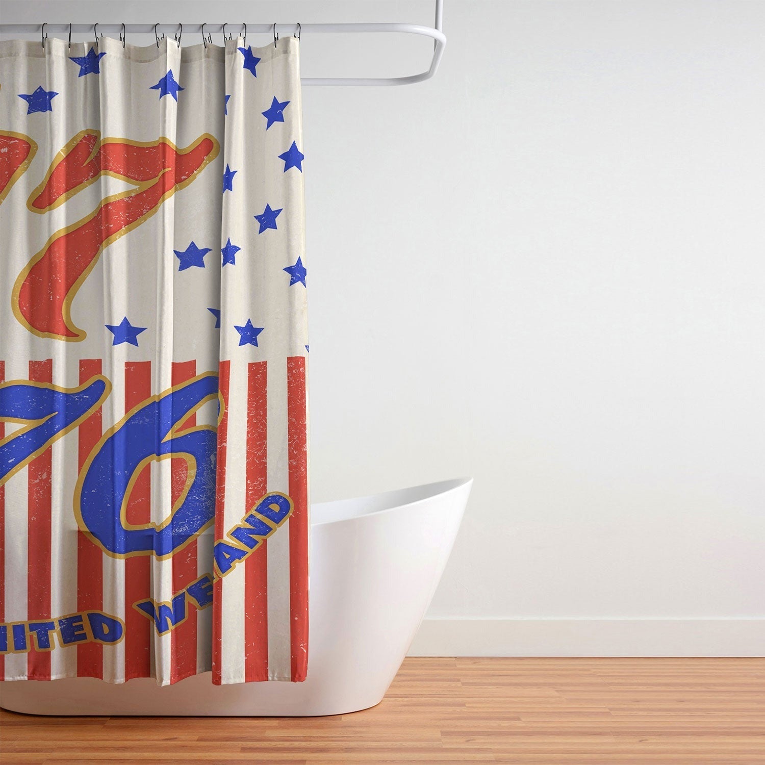 DENY Designs 1776 Stars Shower Curtain