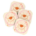 Little Om Celestial Eye cream Coaster Set