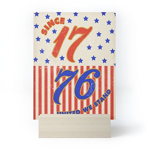 DENY Designs 1776 Stars Mini Art Print