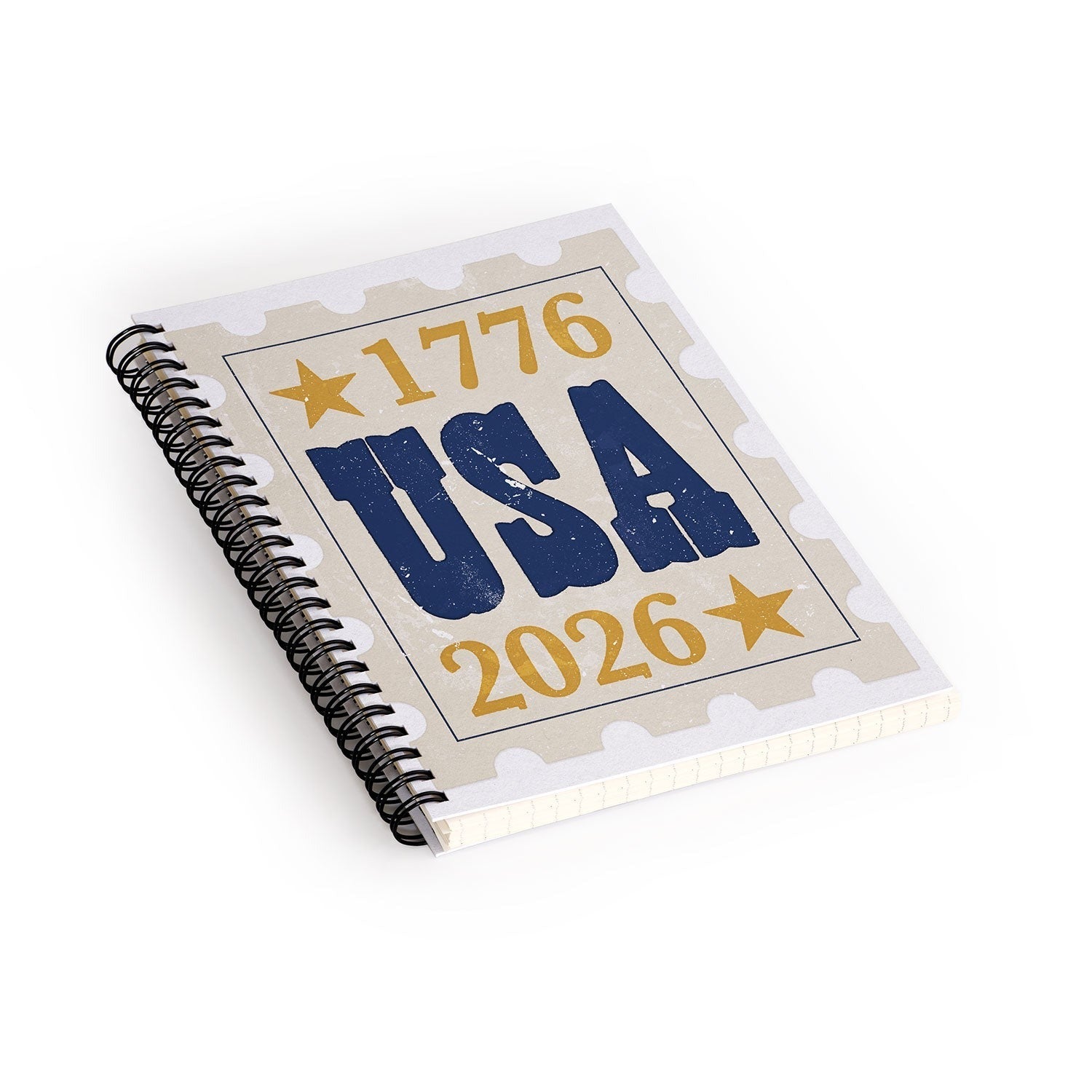 DENY Designs USA Stamp Spiral Notebook