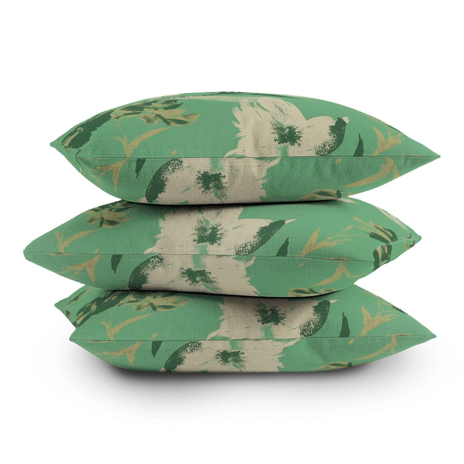 Gabriela Fuente Emma Green Outdoor Throw Pillow