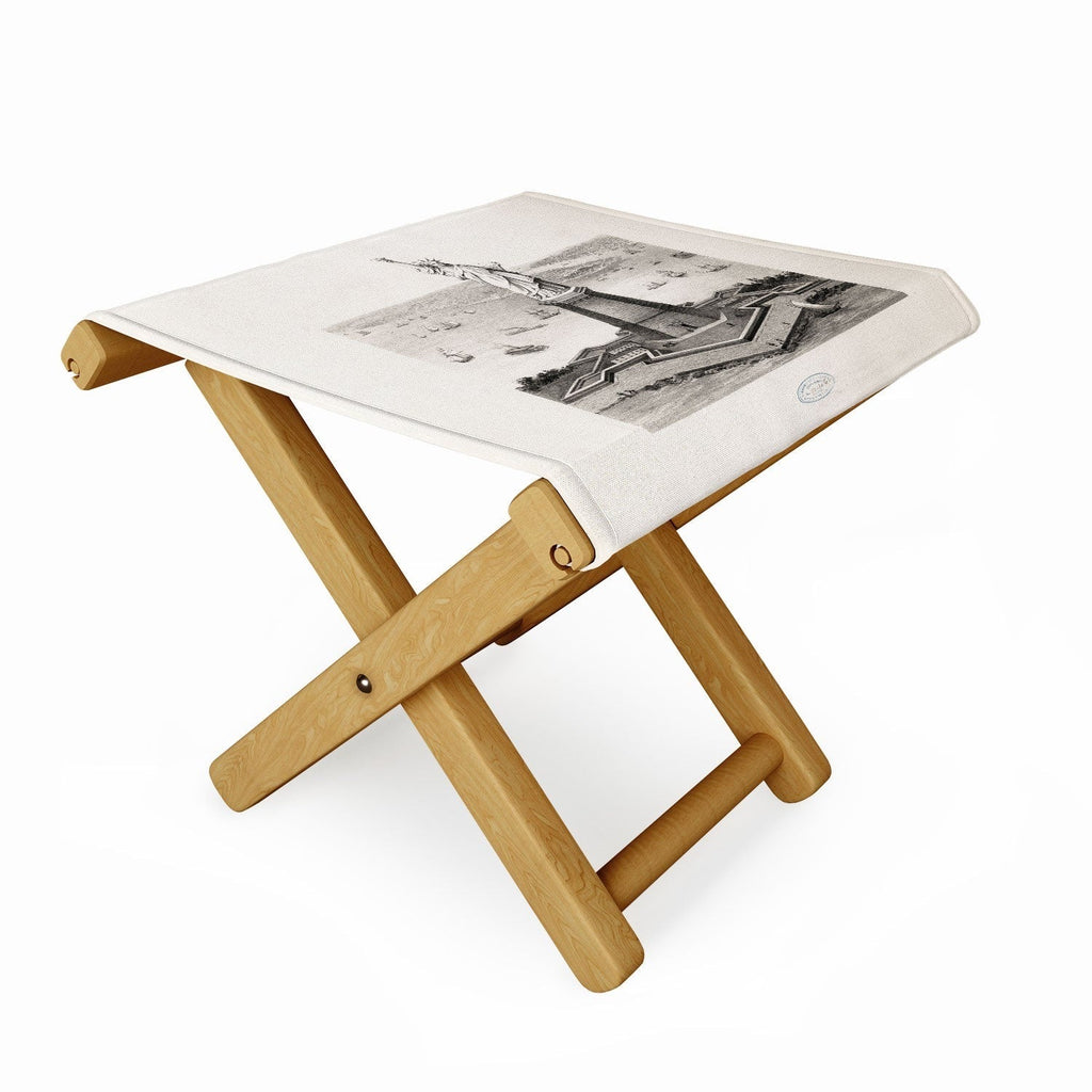 DENY Designs Vintage Lady Liberty Folding Stool