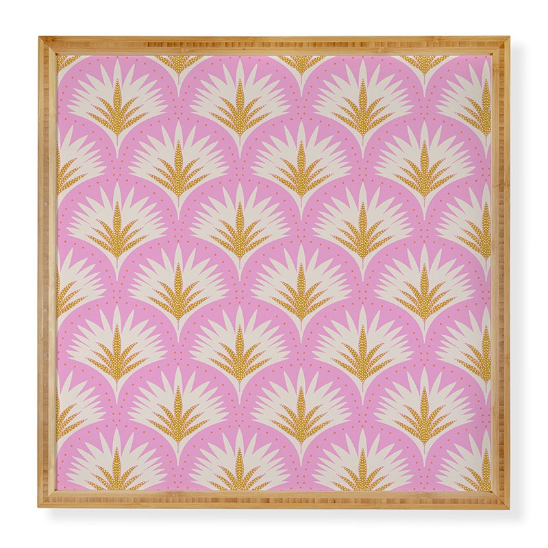 Jennifer Labre Pink Palmetto Framed Wall Art