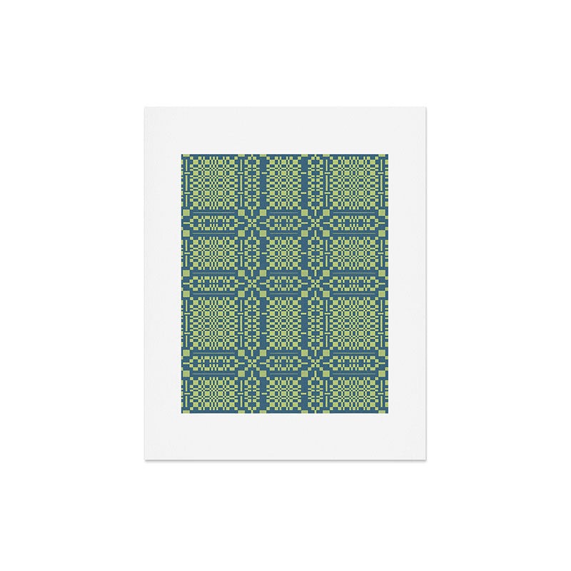 Marta Barragan Camarasa Nostalgic Grid Design Art Print