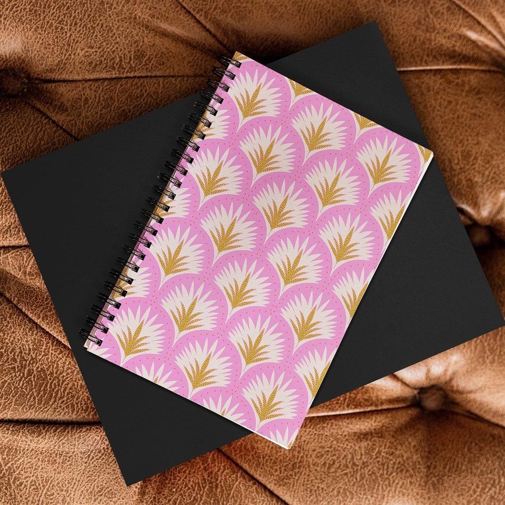 Jennifer Labre Pink Palmetto Spiral Notebook