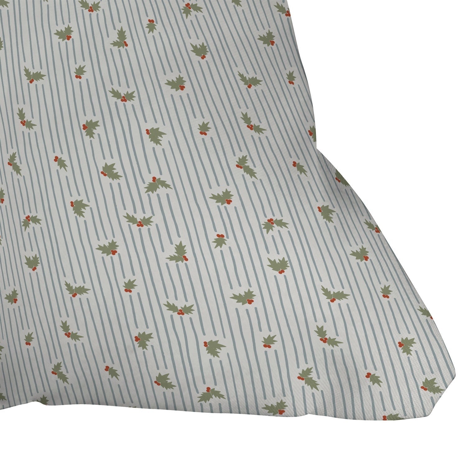 CoastL Studio Hand Drawn Holly Stripe Throw Pillow