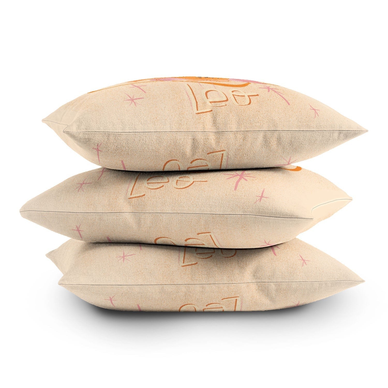 Little Om Zodiac Signs Leo Throw Pillow