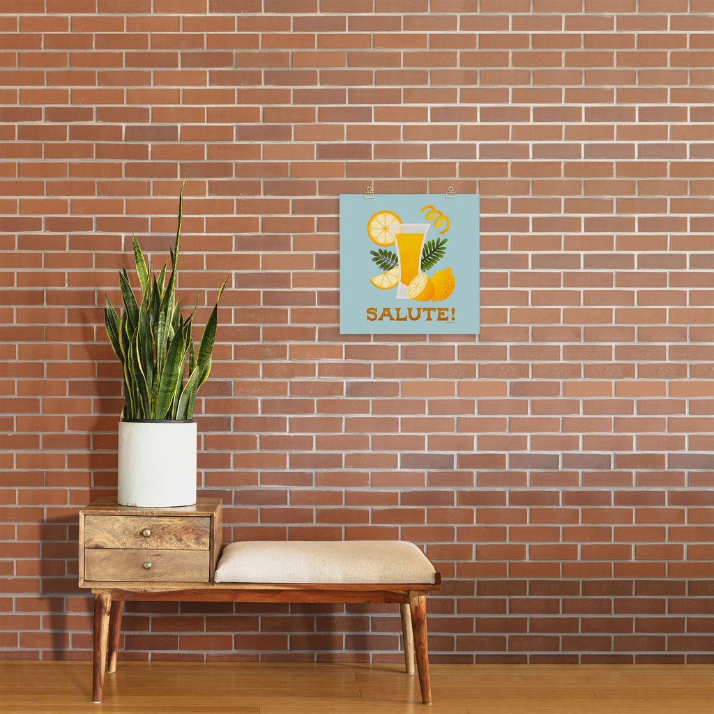 Jessica Molina Limoncello Cocktail Art Print