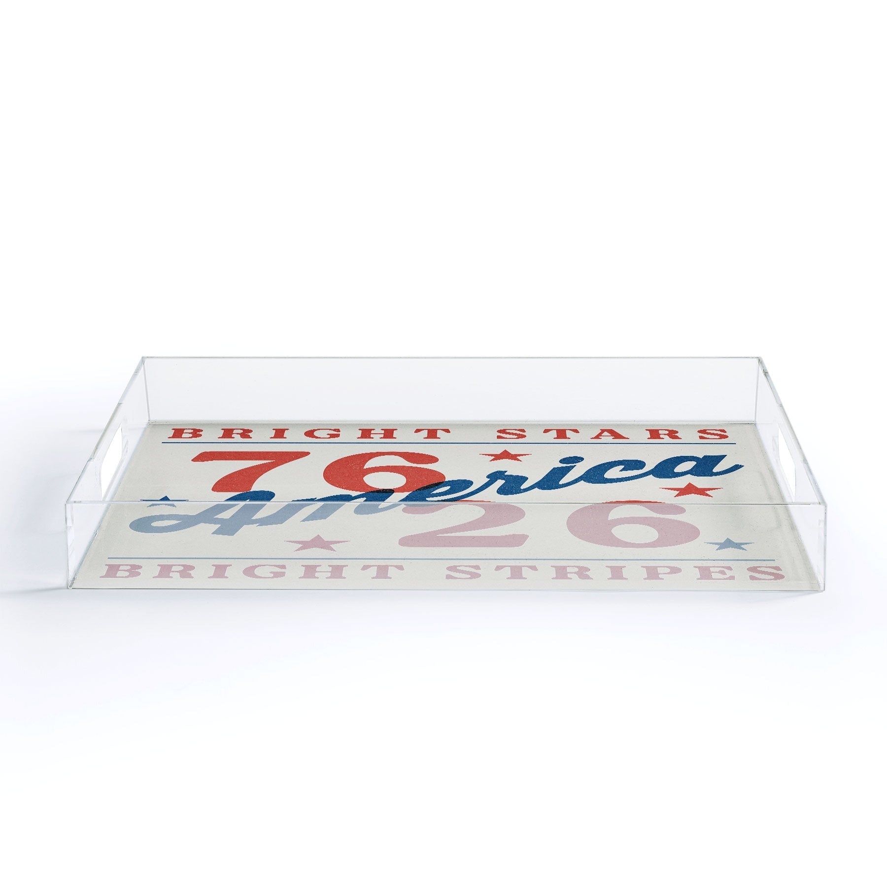 DENY Designs Bright Stars Bright Stripes Acrylic Tray