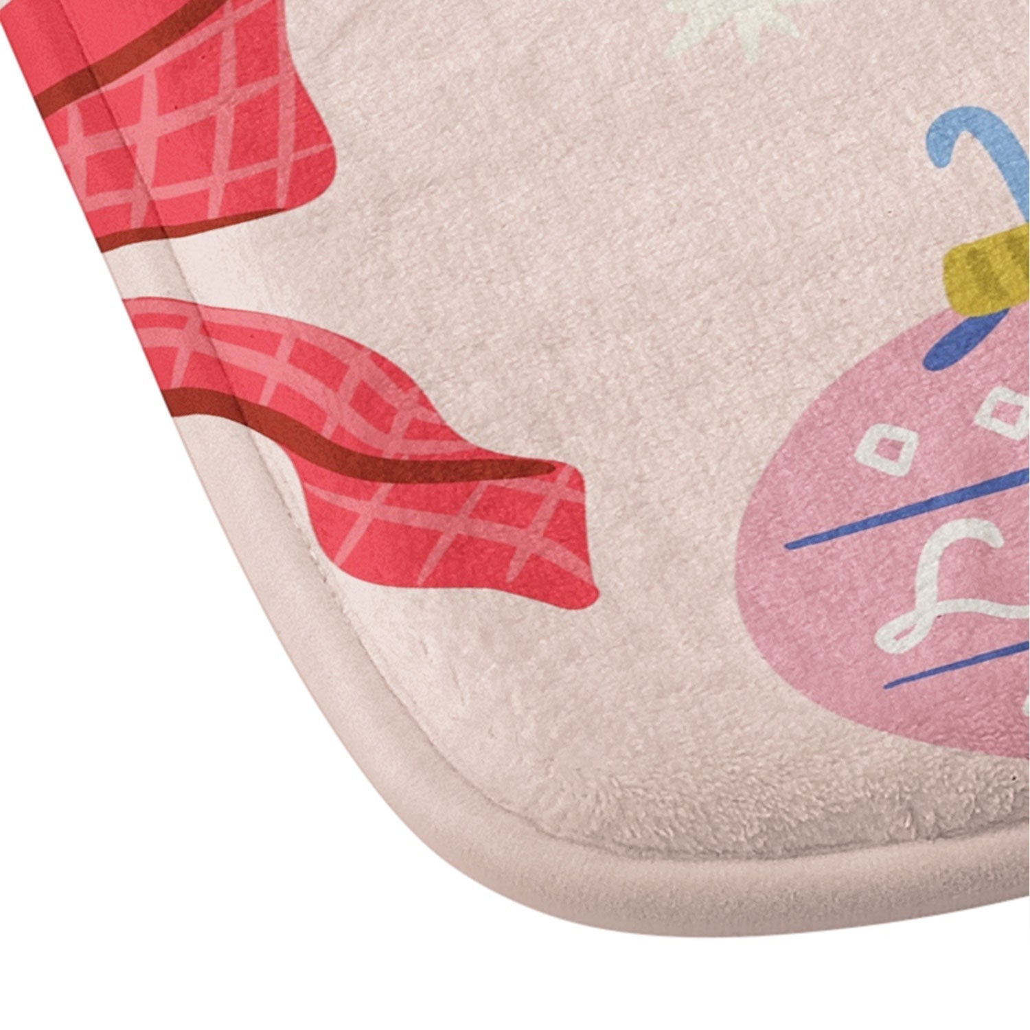 Design by Spark Love Human Made Christmas Ornaments Memory Foam Bath Mat