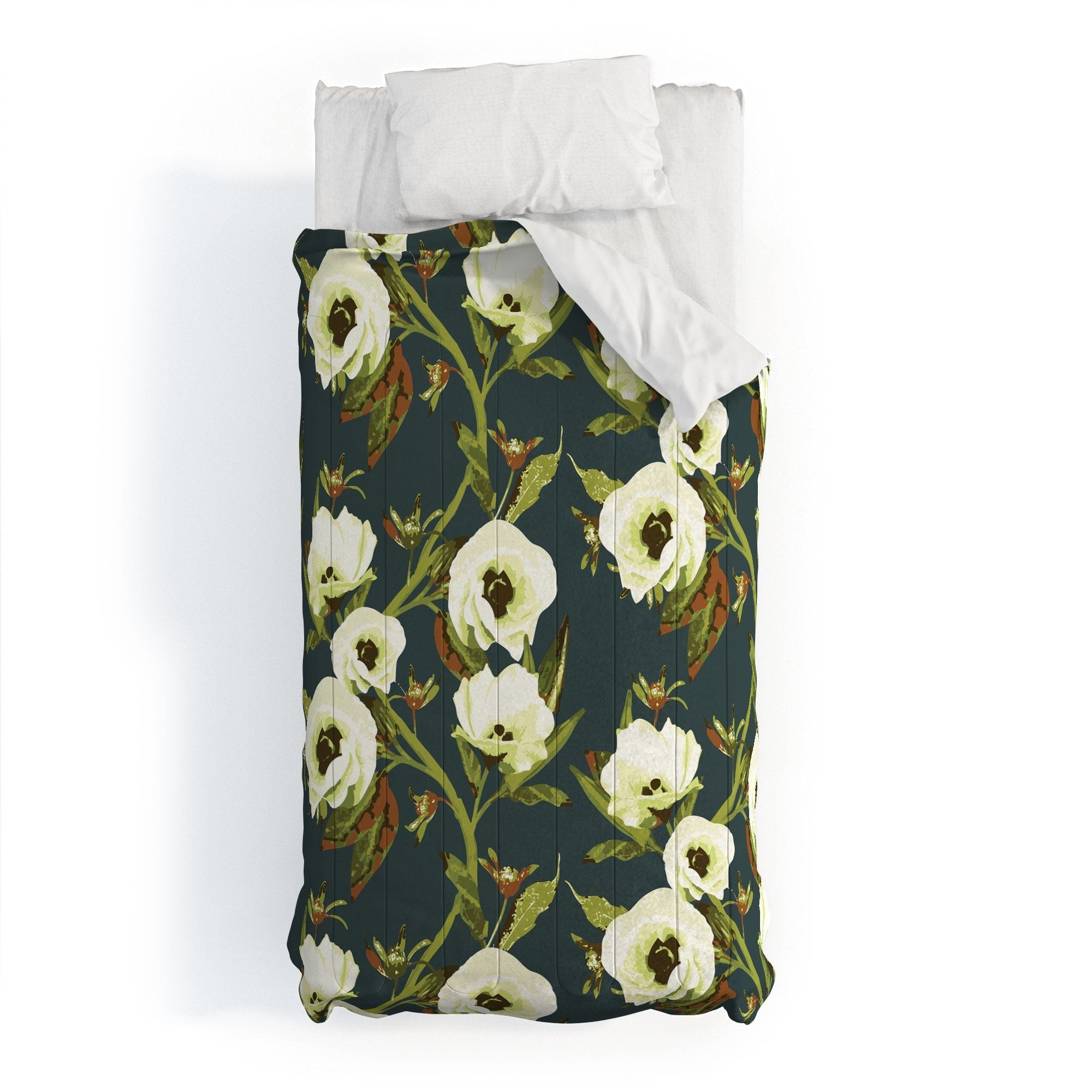 ThirtyOne Illustrations Circa in Olive Comforter