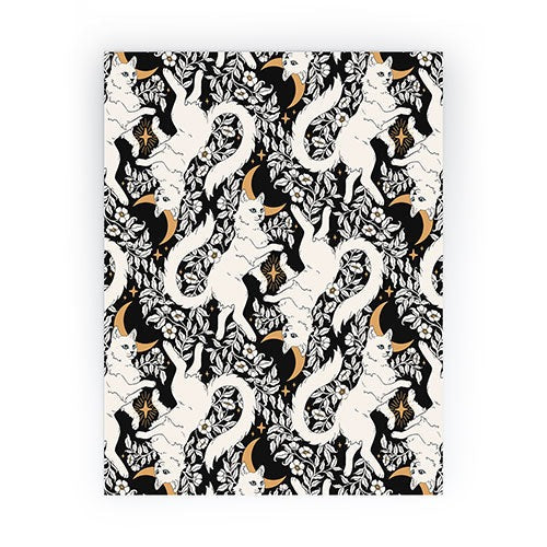 Avenie Celestial Cats Gold Mini Art Print