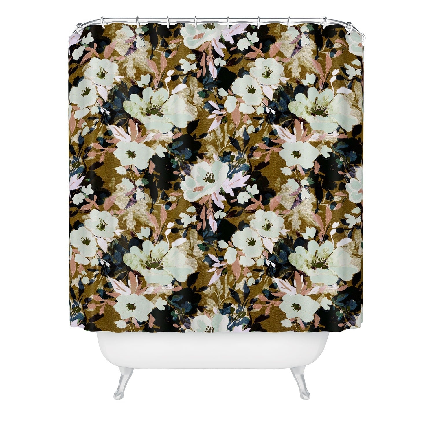 Marta Barragan Camarasa Romantic Floral Fusion Shower Curtain