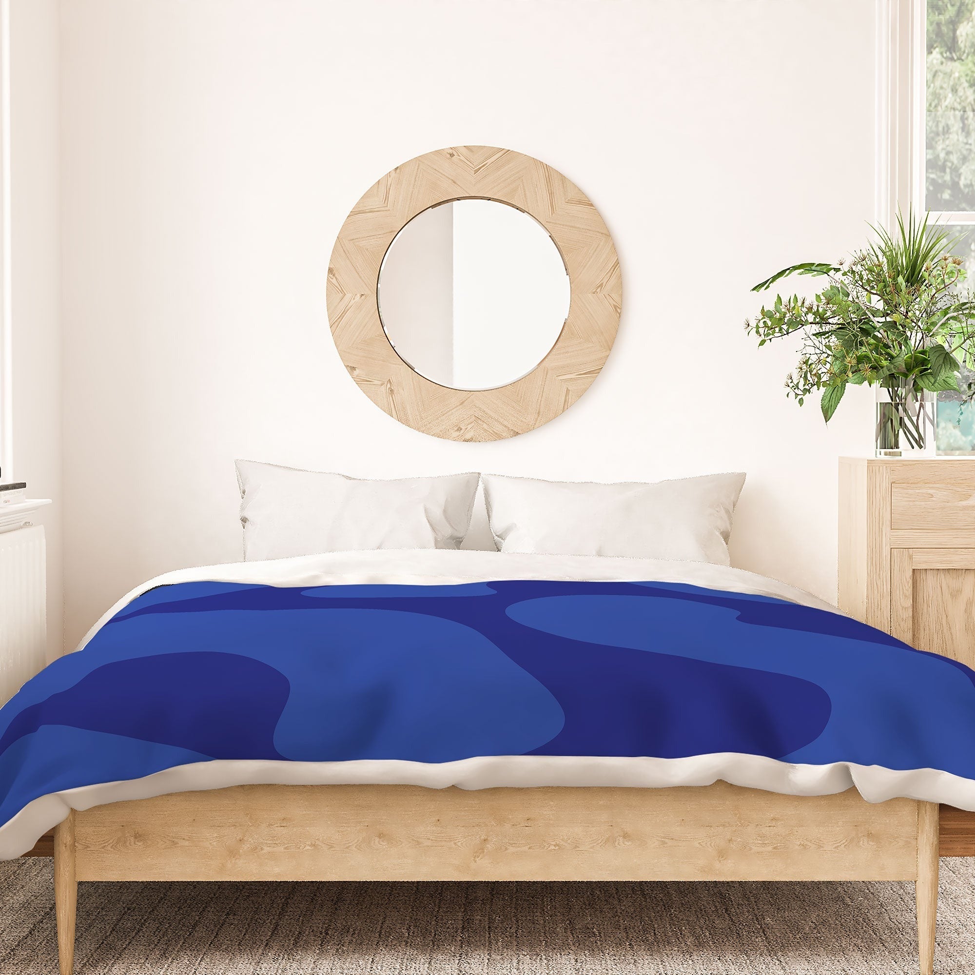 Camilla Foss Blue Pebble Duvet Cover