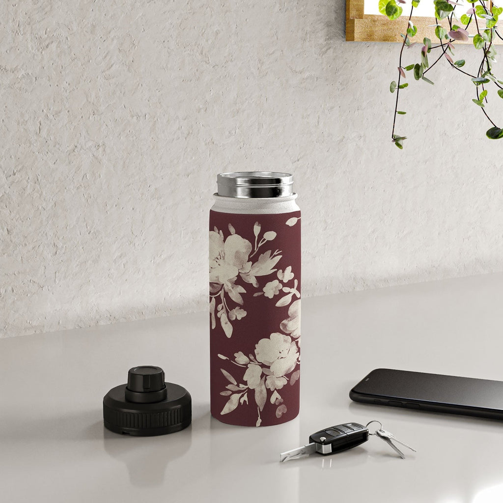 Marta Barragan Camarasa Antique Petal Romance Water Bottle