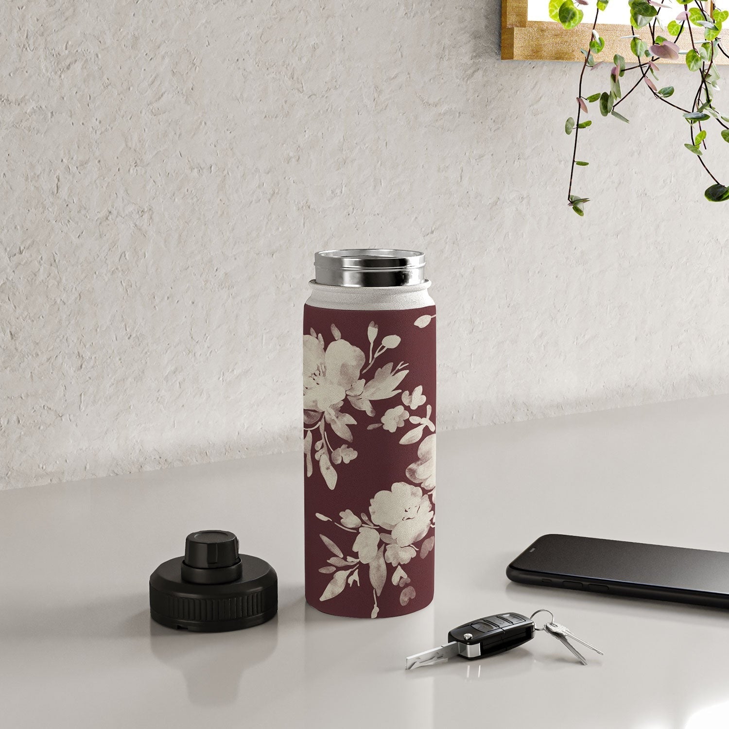 Marta Barragan Camarasa Antique Petal Romance Water Bottle