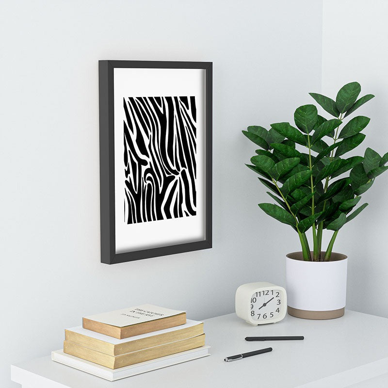 Jennifer Labre Wild Zebra Recessed Framing Rectangle